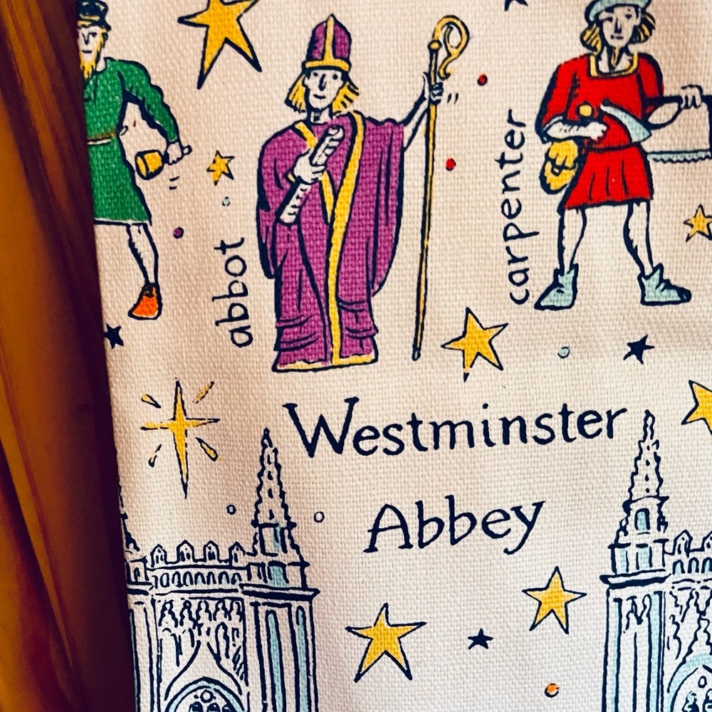 London Westminster Abbey Theme Dish Towel NWT
